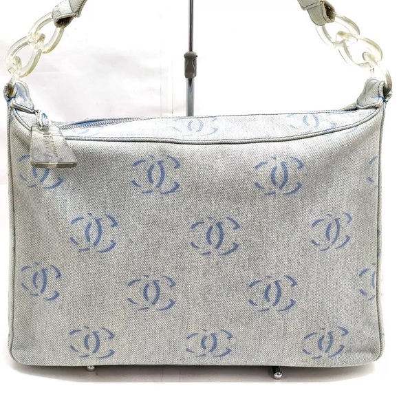 CHANEL CC DENIM SHOULDER BAG - Picture 1 of 12